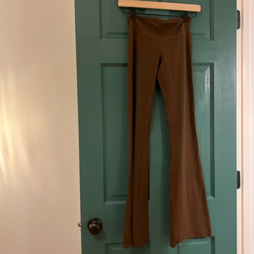 Brown Lululemon Flare Leggings